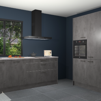 Beton antraciet keuken Monaco 62836