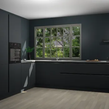 Onyxgrijze greeploze keuken Malaga 67469