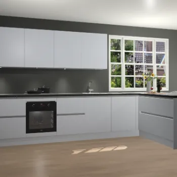 Sneeuwwitte greeploze keuken Belgrado 69851