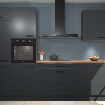 Onyxgrijze keuken Athene 64933