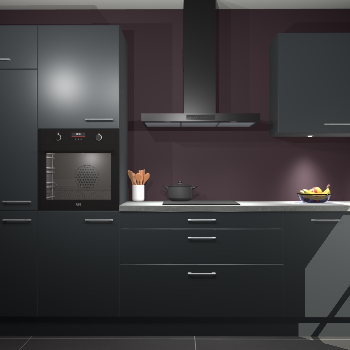 Onyxgrijze keuken Athene 65133