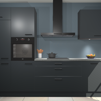 Onyxgrijze keuken Athene 65136