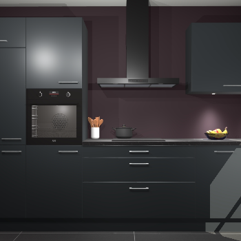 Onyxgrijze keuken Athene 65289