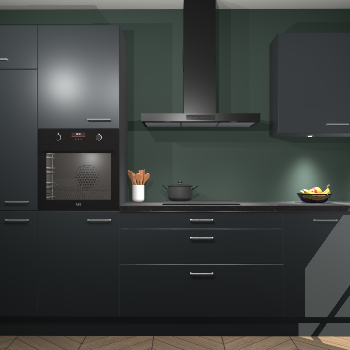 Onyxgrijze keuken Athene 65160