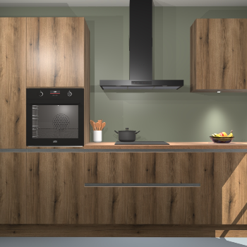 Goud eiken greeploze keuken Athene 66218