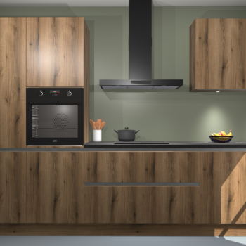 Goud eiken greeploze keuken Athene 66287