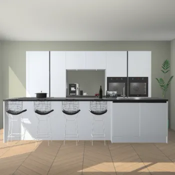 Sneeuwwitte greeploze keuken Omaha 70243
