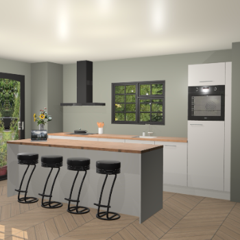 Zijdegrijze keuken Palau 78753