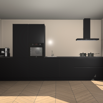 Zwarte greeploze keuken Austin 79911