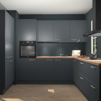 Onyxgrijze keuken Regina 77606