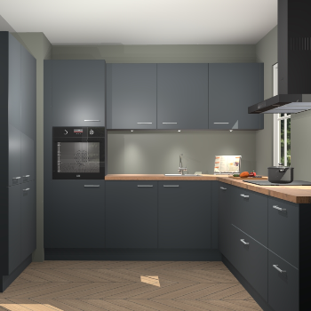 Onyxgrijze keuken Regina 77607