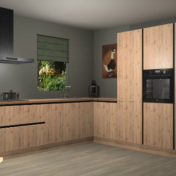 Madera Natuur greeploze keuken Laos 79646
