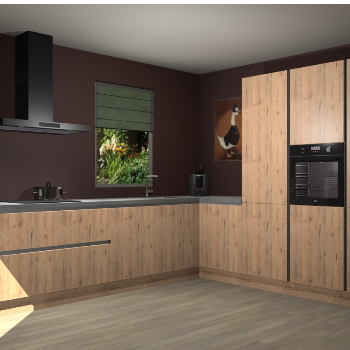 Madera Natuur greeploze keuken Laos 79624