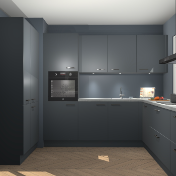 Onyxgrijze keuken Regina 77807