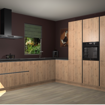 Madera Natuur greeploze keuken Laos 79630