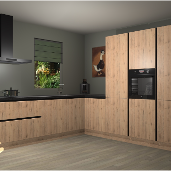 Madera Natuur greeploze keuken Laos 79633