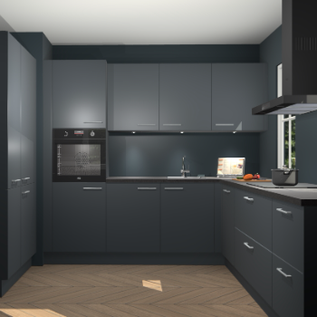 Onyxgrijze keuken Regina 77809