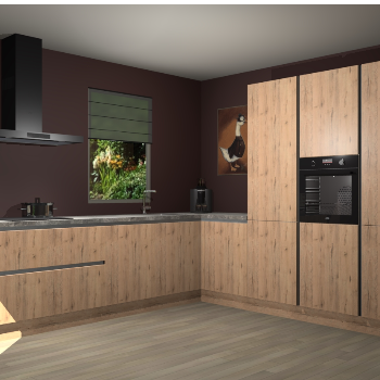 Madera Natuur greeploze keuken Laos 79636