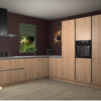 Madera Natuur greeploze keuken Laos 79568
