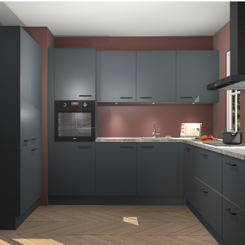 Onyxgrijze keuken Regina 77818
