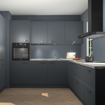 Onyxgrijze keuken Regina 77819