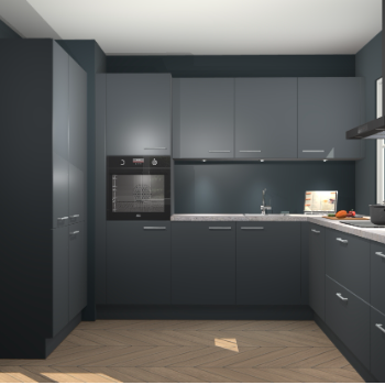 Onyxgrijze keuken Regina 77821