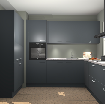 Onyxgrijze keuken Regina 77822