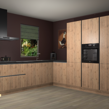 Madera Natuur greeploze keuken Laos 79503