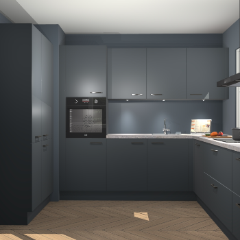 Onyxgrijze keuken Regina 77825