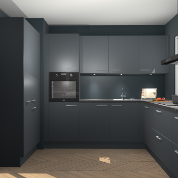 Onyxgrijze keuken Regina 77827