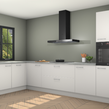 Zijdegrijze keuken Tychy 80214