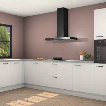 Zijdegrijze keuken Tychy 80218