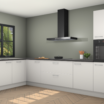 Zijdegrijze keuken Tychy 80278