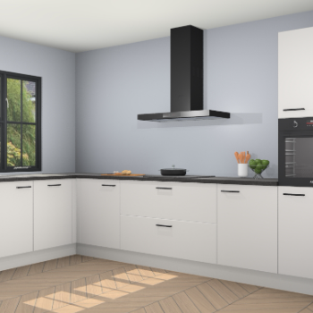 Zijdegrijze keuken Tychy 80281