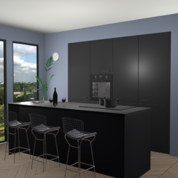 Zwarte keuken Rusiec 63408