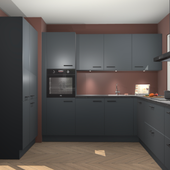 Onyxgrijze keuken Regina 77830