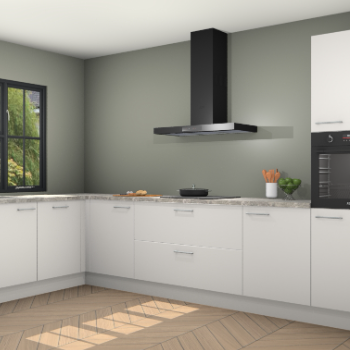 Zijdegrijze keuken Tychy 80291