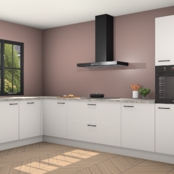 Zijdegrijze keuken Tychy 80295