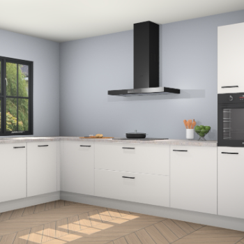 Zijdegrijze keuken Tychy 80340