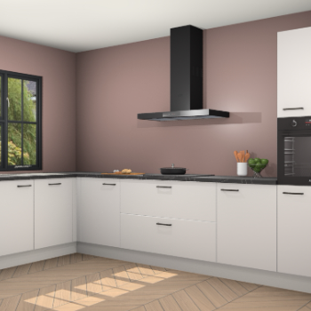 Zijdegrijze keuken Tychy 80356