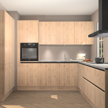 Madera natuur greeploze keuken Regina 77883