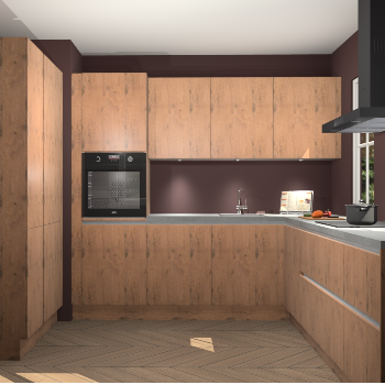 Astoria eiken greeploze keuken Regina 78094