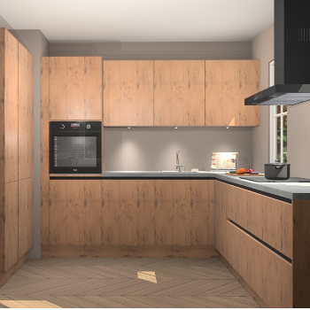 Astoria eiken greeploze keuken Regina 78097