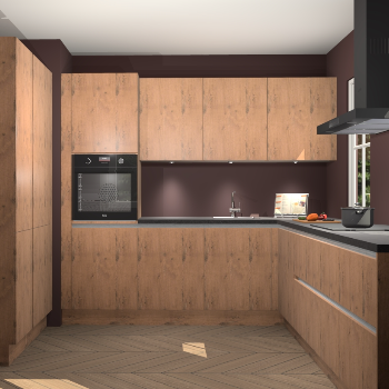 Astoria eiken greeploze keuken Regina 78100