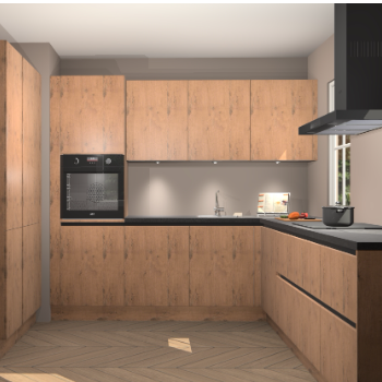 Astoria eiken greeploze keuken Regina 78103