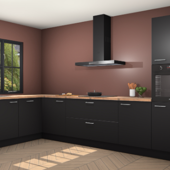 Zwarte keuken Tychy 80468