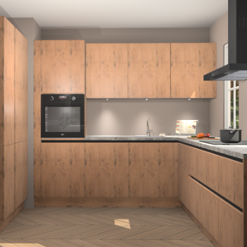 Astoria eiken greeploze keuken Regina 78109