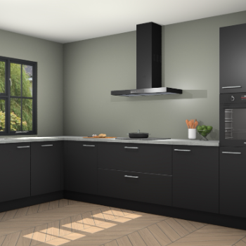 Zwarte keuken Tychy 80491