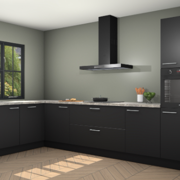 Zwarte keuken Tychy 80555