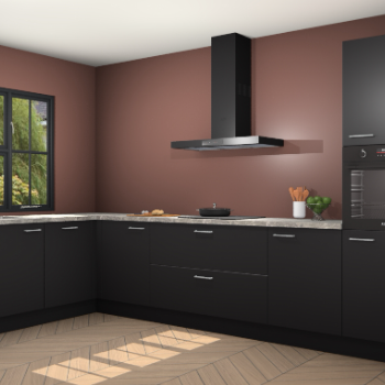 Zwarte keuken Tychy 80556